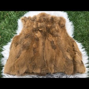 Rabbit Fur Vest Size Small